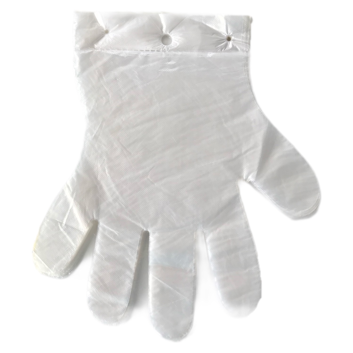 Jednorazowe plastikowe wodoodporne rękawiczki z oczkiem