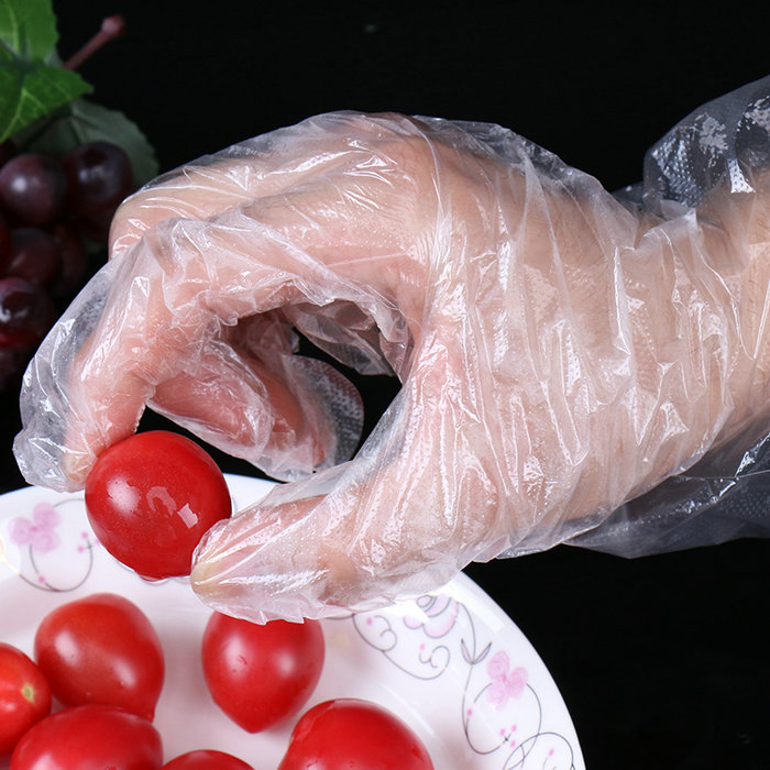 Jednorazowe, wielofunkcyjne rękawice PE do żywności