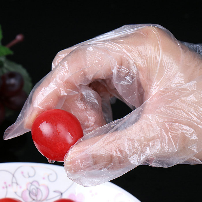 Obsługa żywności plastikowe rękawiczki jednorazowe