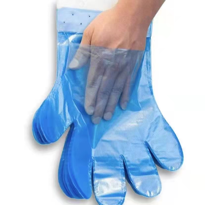 Fabryczne jednorazowe rękawice PE z wysokimi i niskimi ustami do użytku domowego