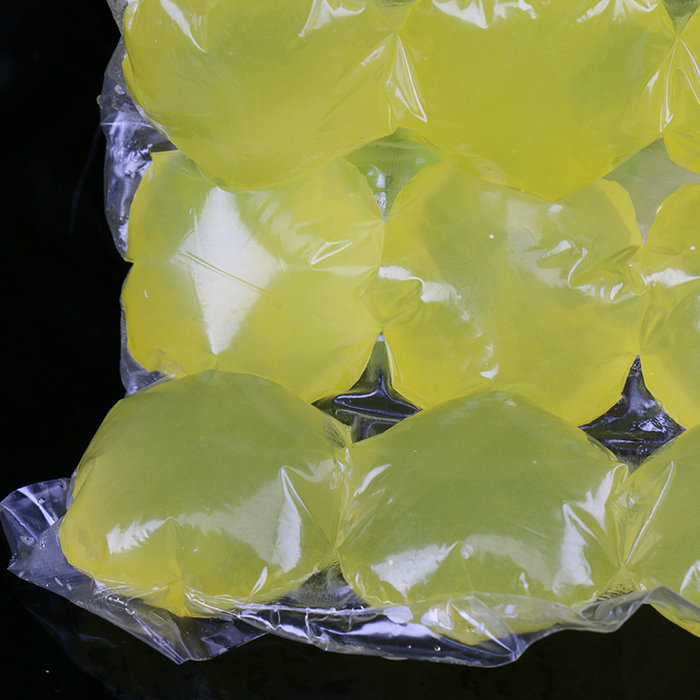Jednorazowe samozwańcze lodowe torby z lodowymi sześcianami 