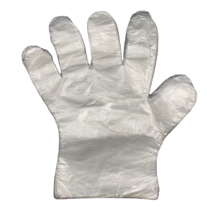 Przezroczyste plastikowe rękawiczki hdpe