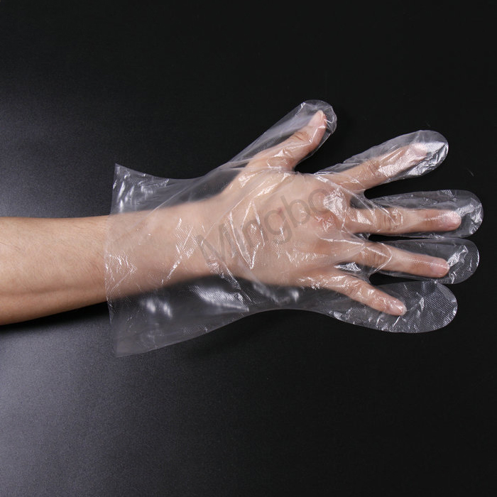 Przezroczyste wodoodporne jednorazowe rękawiczki do farbowania